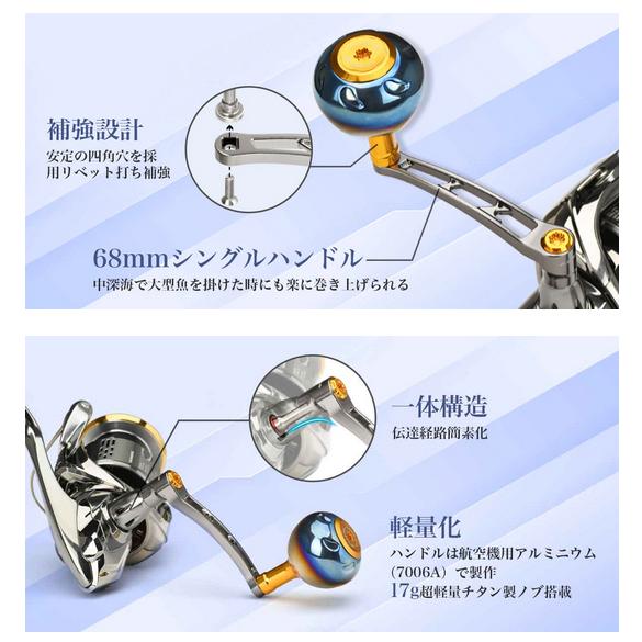 ゴメクサス シングルハンドル チタンノブ付き ねじ込み式 68mm ゴメクサス シングルハンドル チタンノブ付き ねじ込み式 68mm