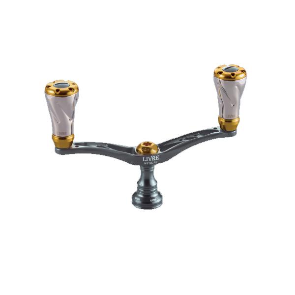 リブレ金色　ダブルハンドルダイワ用 リブレ ウイング98 ダイワ DS右巻用 ガンメタ/ゴールド 【送料無料