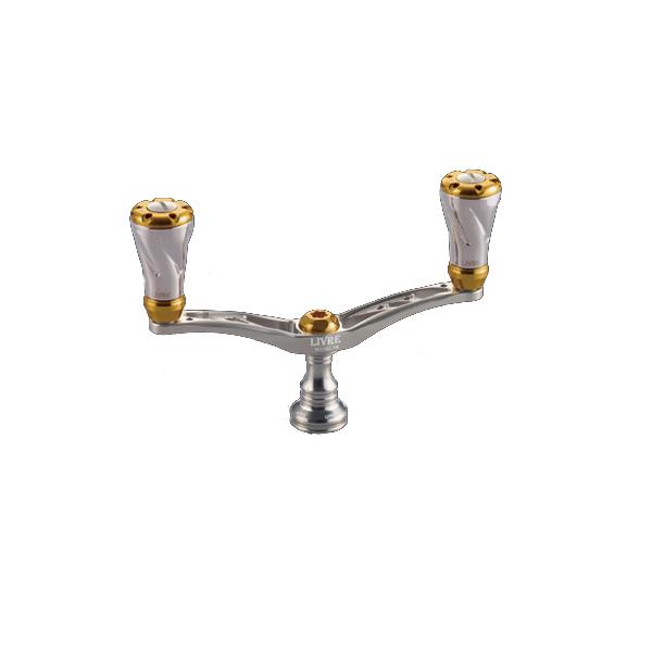 LIVRE リールカスタムパーツ ウイング98 (f) シマノS2用   チタン+ゴールド リブレ ウイング98 シマノS2用 チタン/ゴールド 【送料無料】【お