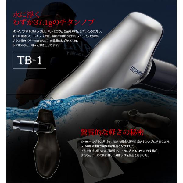 リブレ LIVRE BJ 92-100T M7 シマノ 〜200番 センターナット左 81.0g #チタン/ブラック 【送料無料】【お取り寄せ商品】【カスタムハンドル】｜proshopks｜02