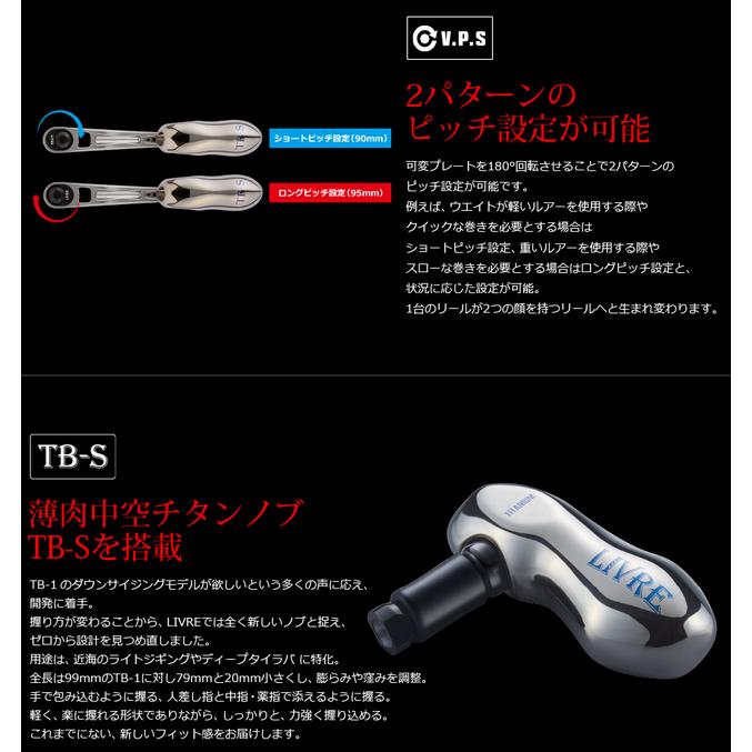 リブレ LB 90-95 ダイワB2 71.0g #チタン／ブラック 【送料無料