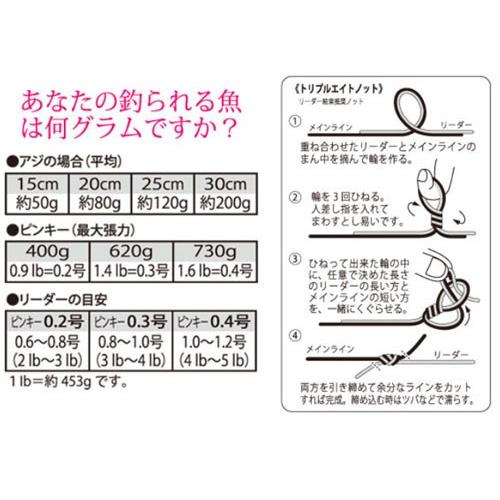 34(サーティーフォー) ピンキー 200m アジングライン : プロ 34(サーティーフォー) ピンキー 200m アジングライン : プロ
