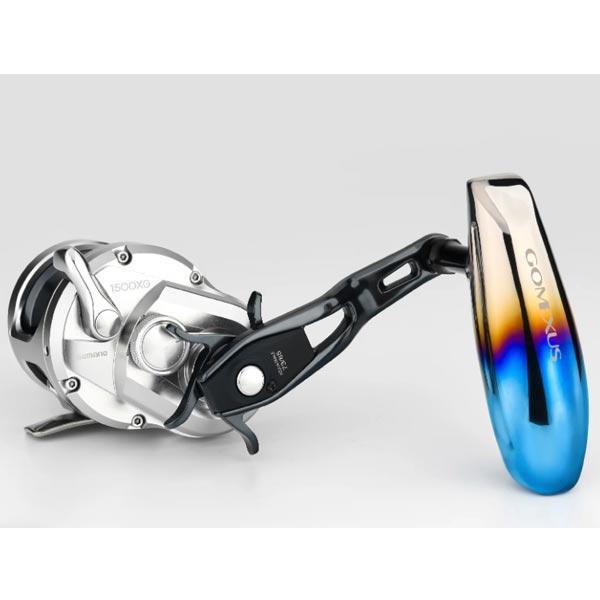 ゴメクサス　120mm ハンドル　チタンノブ ゴメクサス チタンノブ付き 超々ジュラルミンハンドル アルミ製 120mm