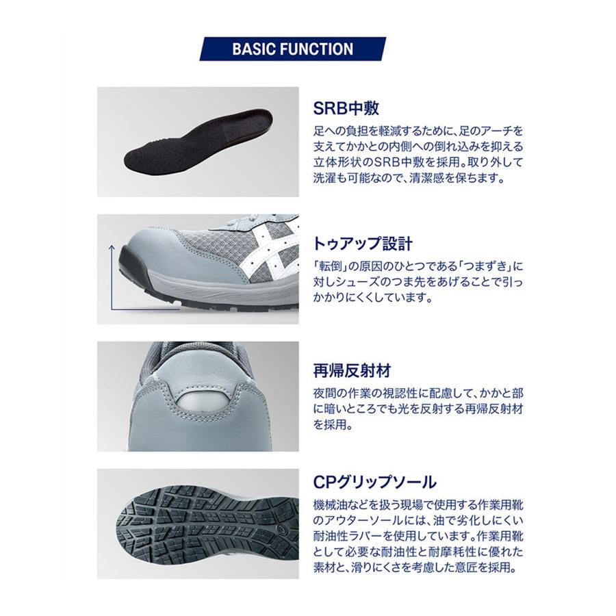 ウィンジョブ アシックス 安全靴 1273A118 CP221 asics メッシュ 新作