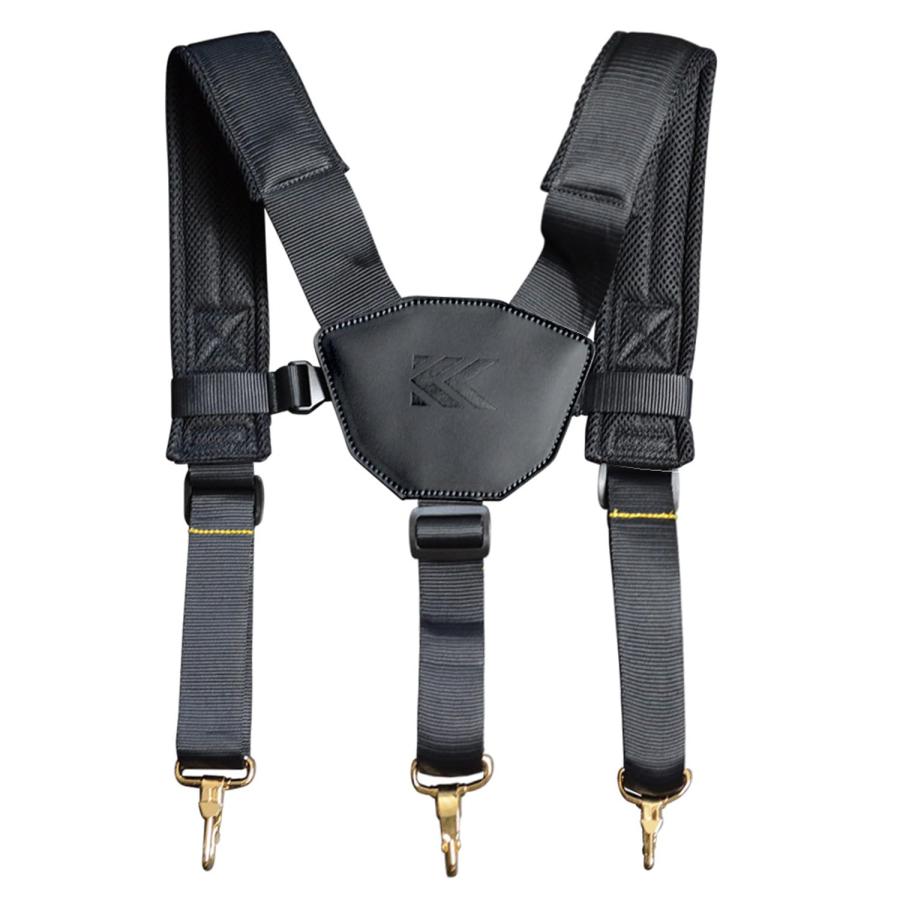 KUROKIN フジ矢 サスペンダー ASP-01BG 黒金 Light PU Leather