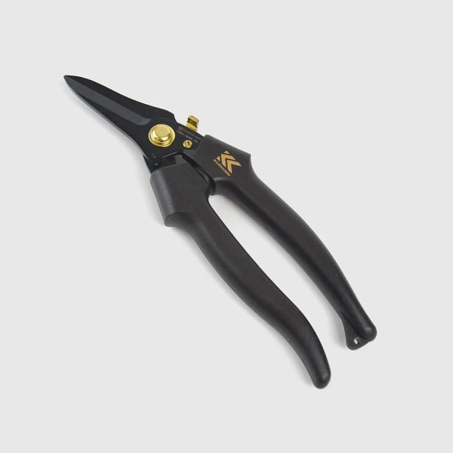 KUROKIN フジ矢 電工ストレートバサミPRO FM04-180NL-BG 黒金 180mm