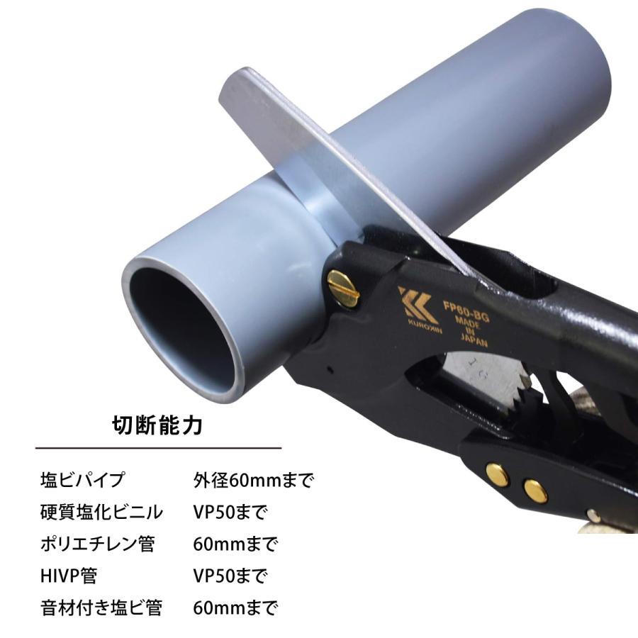 KUROKIN フジ矢 エンビカッター FP60-BG 黒金 外径60mm フジヤ KUROKIN フジ矢 エンビカッター FP60-BG 黒金 外径60mm フジヤ