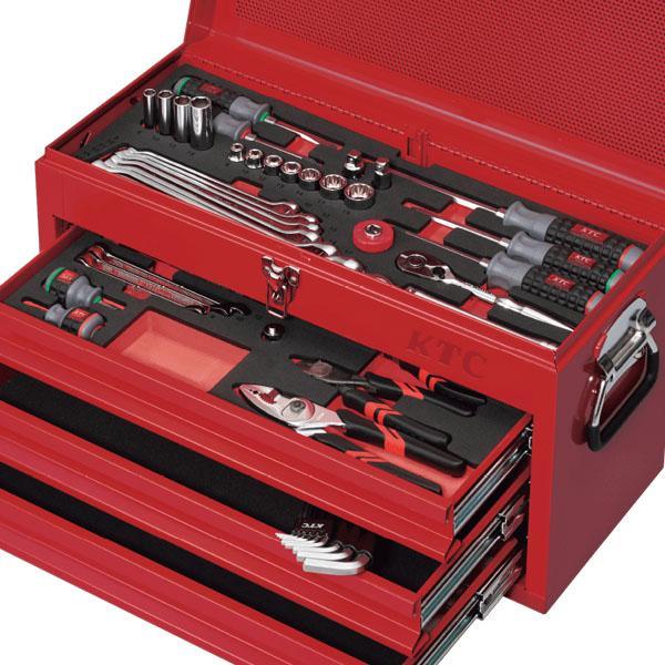 KTC 工具セット チェストタイプ 50点 3段3引出し ツールチェスト 