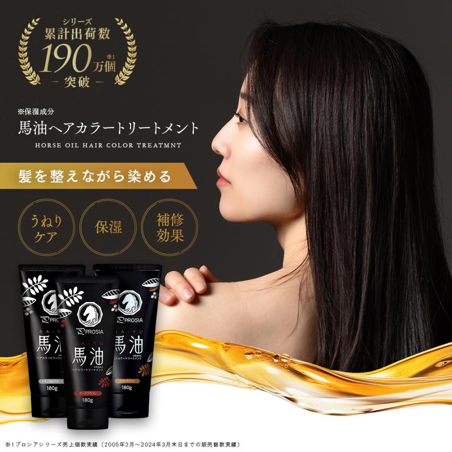 アイメディア 白髪染め トリートメント プロシア 馬油ヘアカラー