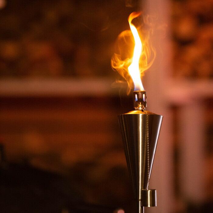 ガーデントーチ ポータブル 松明 たいまつ トーチ ライト 照明 オイルトーチ 炎 組み立て式 a+design |  | 03