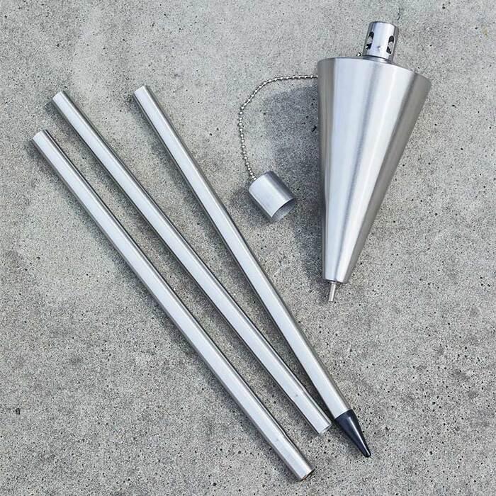 ガーデントーチ ポータブル 松明 たいまつ トーチ ライト 照明 オイルトーチ 炎 組み立て式 a+design |  | 08