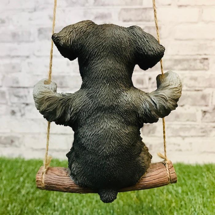 ブランコシュナウザー 犬 イヌ かわいい置物 おしゃれなアニマル