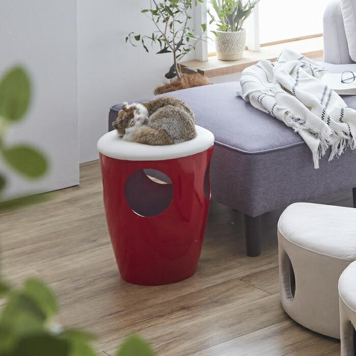 猫用 ねこスツール ネコちゃんの秘密基地 椅子 耐荷重80kg |  | 02