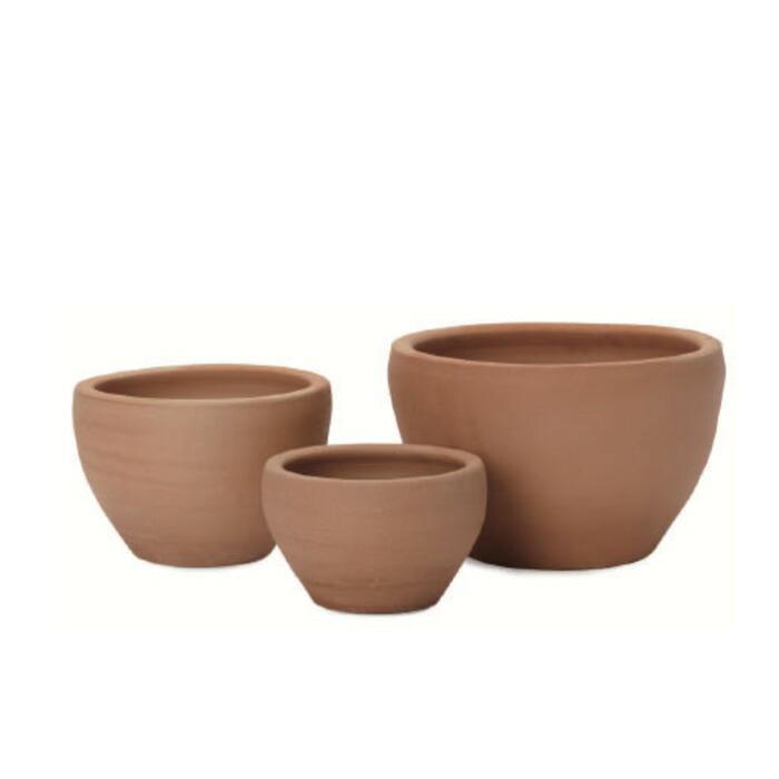テラコッタ植木鉢 3鉢セット 10号 8号 6号 底穴あり イーシリーズ E-26 es-e26x3se おしゃれ 素焼き鉢 大型 屋外 |  | 06