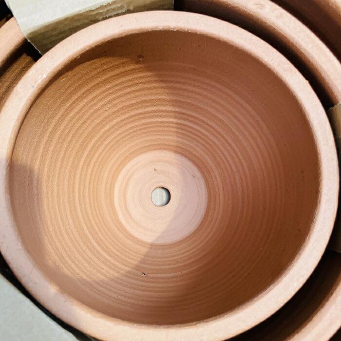 テラコッタ植木鉢 3鉢セット 10号 8号 6号 底穴あり イーシリーズ E-30 es-e30x3se おしゃれ 素焼き鉢 大型 屋外 |  | 05