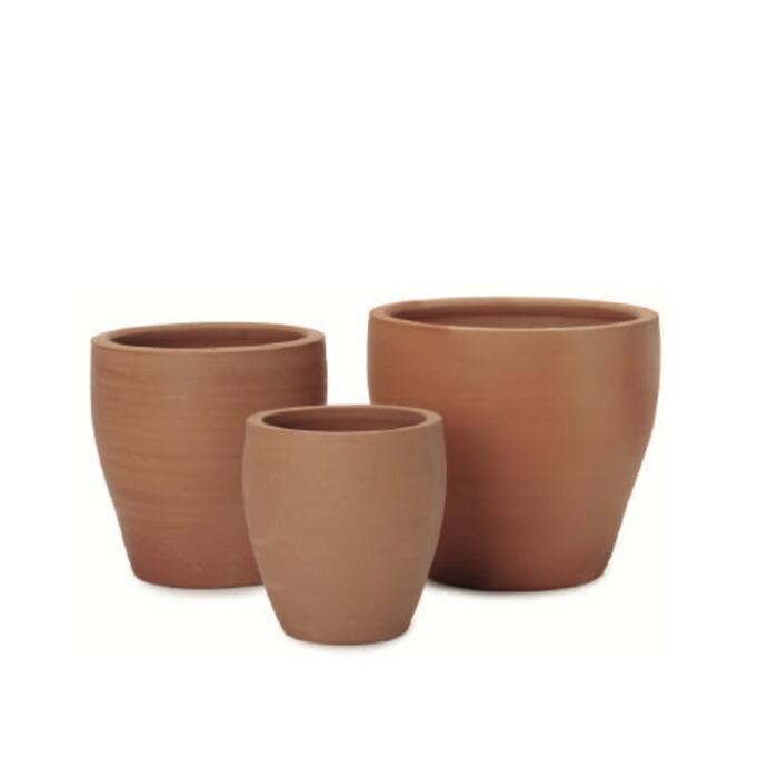 テラコッタ植木鉢 3鉢セット 10号 8号 6号 底穴あり イーシリーズ E-30 es-e30x3se おしゃれ 素焼き鉢 大型 屋外 |  | 07