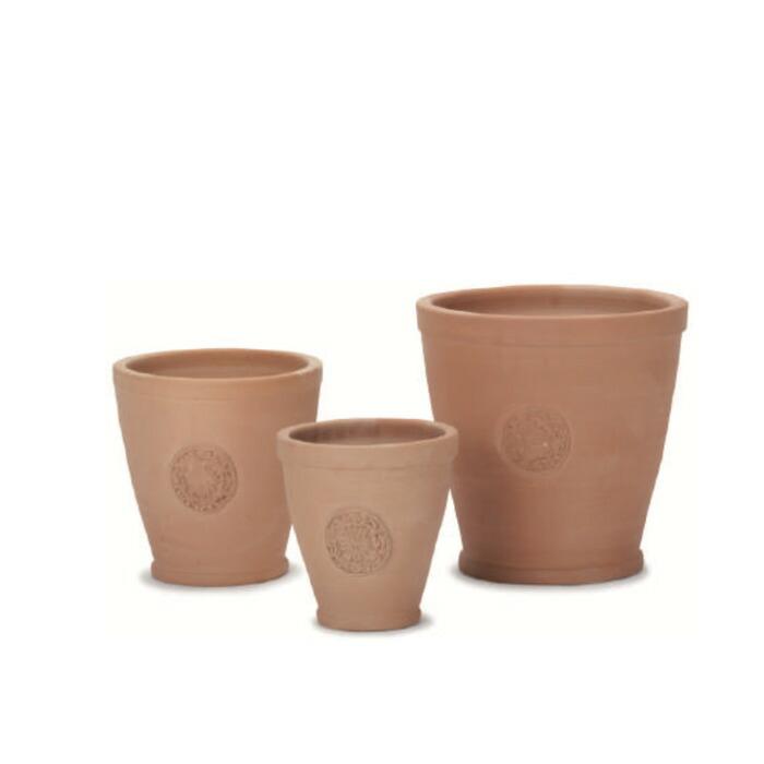 テラコッタ植木鉢 3鉢セット 10号 8号 6号 底穴あり イーシリーズ E-39 es-e39x3se おしゃれ 素焼き鉢 大型 屋外 |  | 06
