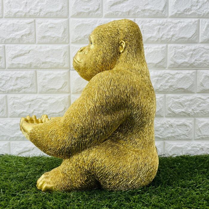 金ゴリラ 小物置き 巨大ゴールデンゴリラ 置物 かわいい おしゃれ