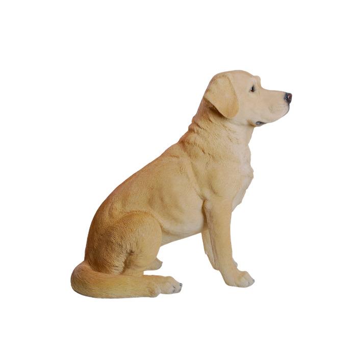 置物 お座りラブラドール・レトリバー 犬 イヌ 特大 高さ54cm 動物