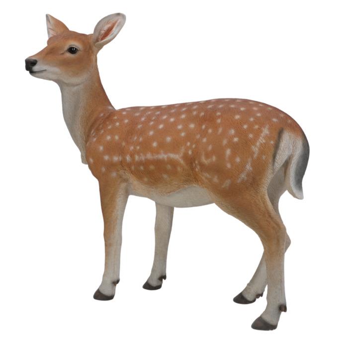 置物 待つ鹿 大 高さ71.5cm おしゃれ 大きい 玄関 インテリア 庭 ガーデン かわいい オブジェ 北欧 リアル 大型 面白い ウービア | WOOBIA | 03