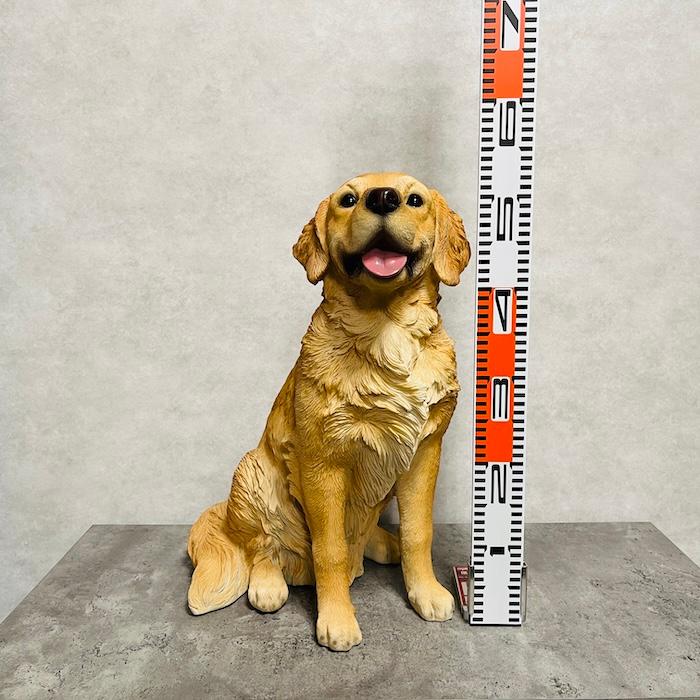 置物 お座りゴールデン・レトリバー 犬 イヌ 特大 高さ53.5cm 動物
