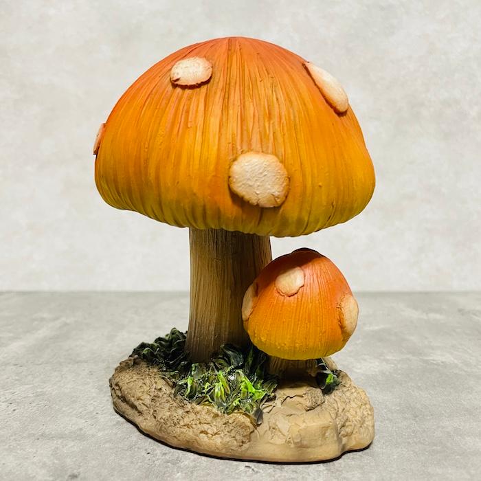 不思議なキノコの置物 高さ14.8cm ダブル 玄関 おしゃれ 贈り物 リアル インテリア 雑貨 ガーデン 玄関先 卓上 雑貨 |  | 01