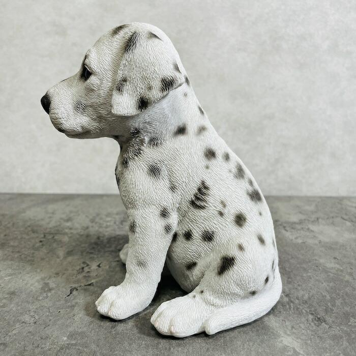かわいい 犬 置物 お座り ダルメシアン 動物 おしゃれ 玄関 贈り物 可愛い インテリア ガーデンオーナメント |  | 02