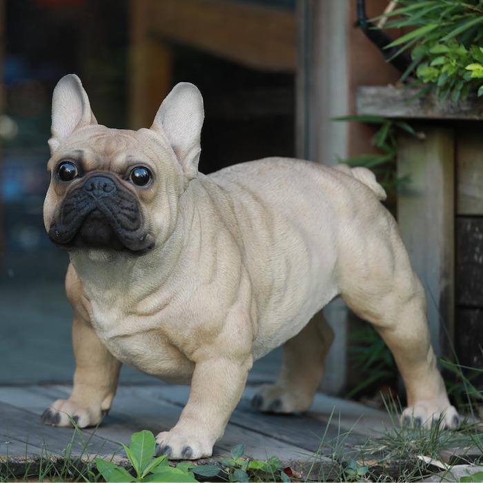 置物 フレンチ・ブルドッグ 大 イヌ 犬 高さ33cm woobia 動物 おしゃれ 大きい 玄関インテリア 庭 ガーデン かわいいオブジェ 北欧 リアル 大型 面白い ウービア |  | 02