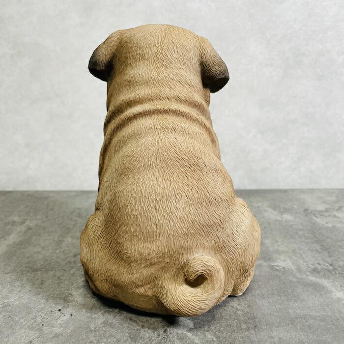 かわいい 犬 置物 お座り パグ 動物 おしゃれ 玄関 贈り物 可愛い インテリア ガーデンオーナメント |  | 05