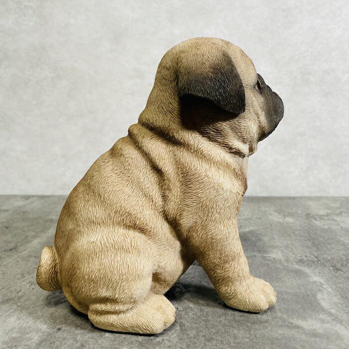 かわいい 犬 置物 お座り パグ 動物 おしゃれ 玄関 贈り物 可愛い インテリア ガーデンオーナメント |  | 06