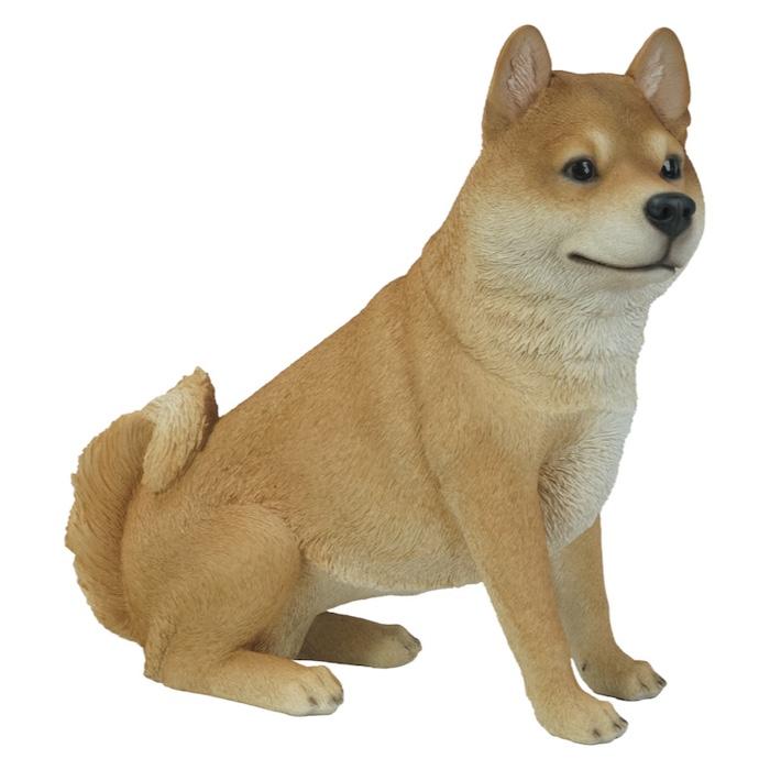 かわいい 犬 置物 お座り柴犬 高さ40cm イヌ 動物 おしゃれ 玄関