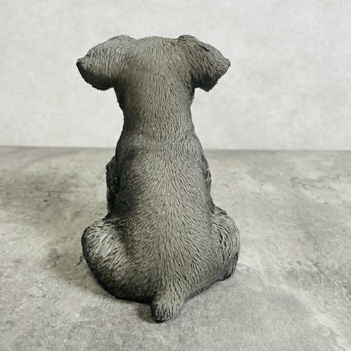 かわいい 犬 置物 お座りシュナウザー 動物 おしゃれ 玄関 贈り物 可愛い インテリア ガーデンオーナメント |  | 04
