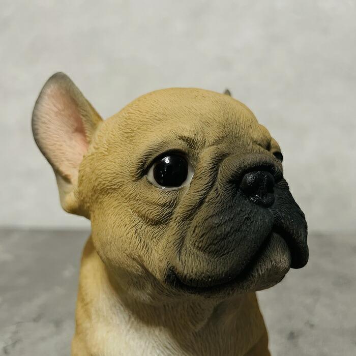 かわいい 犬 置物 フレンチ・ブルドッグ 見つめるイヌ 玄関 動物 おしゃれ インテリア トイレ 贈り物 可愛い リアル |  | 05