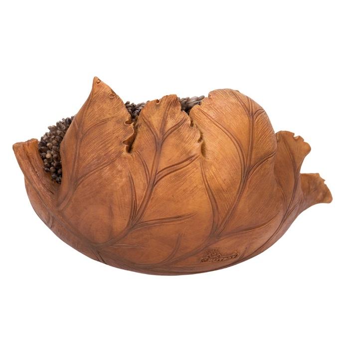 かわいい 置物 葉っぱに包まるハリネズミ 動物 おしゃれ 玄関 インテリア ガーデンオーナメント 庭 |  | 03