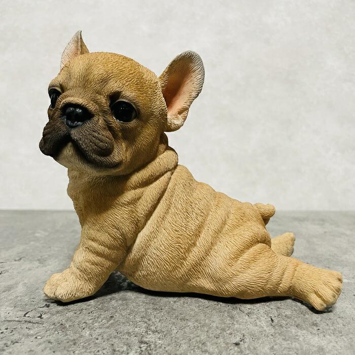 かわいい 犬 置物 フレンチ・ブルドッグ ストレッチ 玄関 動物 おしゃれ インテリア トイレ 贈り物 可愛い リアル |  | 01