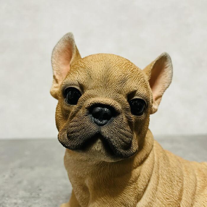 かわいい 犬 置物 フレンチ・ブルドッグ ストレッチ 玄関 動物 おしゃれ インテリア トイレ 贈り物 可愛い リアル |  | 03