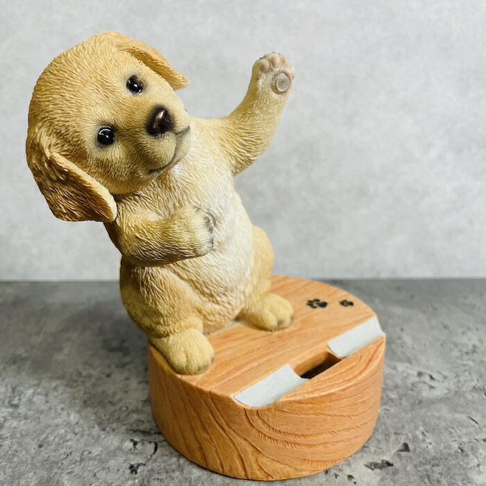 スマホスタンド ゴールデン・レトリバー 犬 卓上 アニマル プレゼントギフト 置物 可愛い おしゃれ 動物 ホルダー 写真立て |  | 05