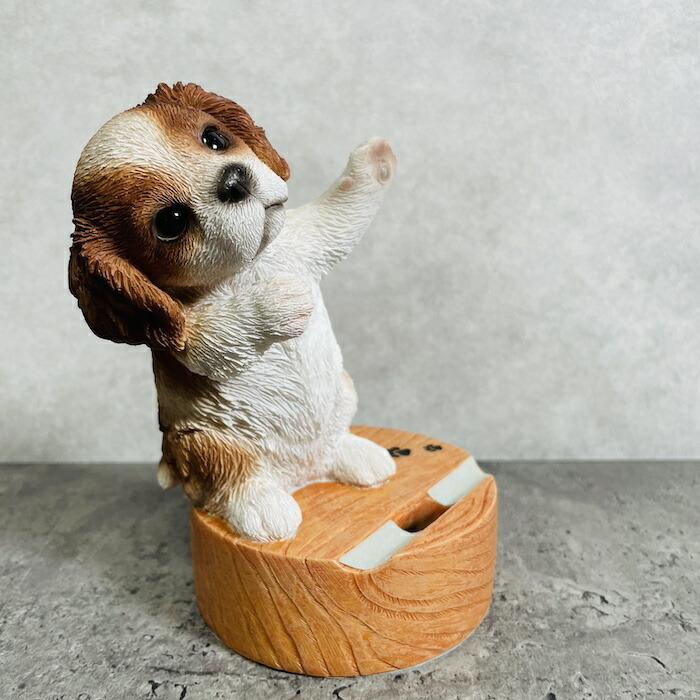 スマホスタンド キャバリア 犬 卓上 アニマル プレゼントギフト 置物 可愛い おしゃれ 動物 雑貨 スマホホルダー 写真立て |  | 02