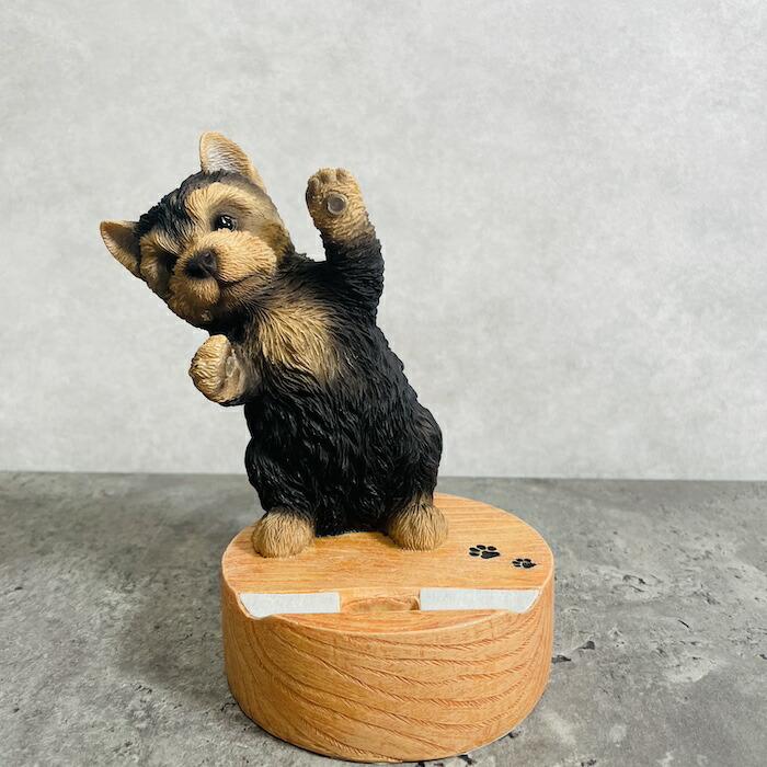 スマホスタンド ヨークシャーテリア 犬 卓上 アニマル プレゼントギフト 置物 可愛い おしゃれ 動物 スマホホルダー 写真立て |  | 03