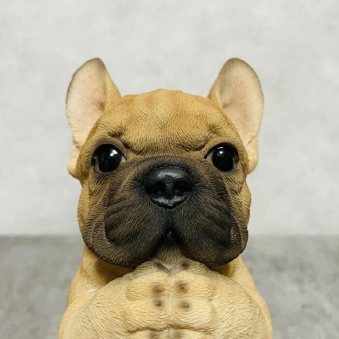 かわいい 犬 置物 フレンチブルドッグの置物 おねだりポーズ 贈り物 おしゃれ 動物 玄関 トイレ 可愛い リアル インテリア |  | 02