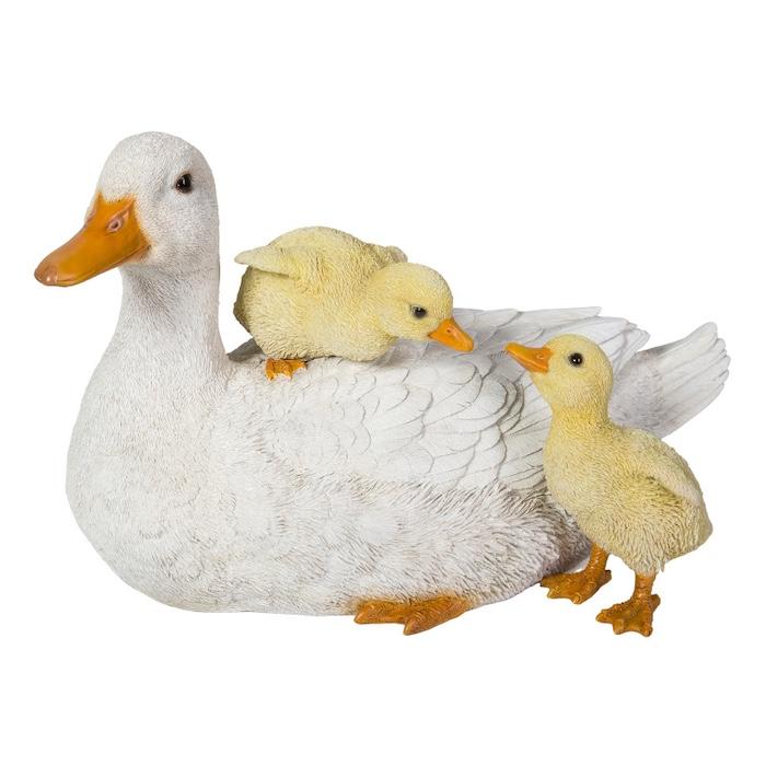 かわいい 置物 動物 アヒルの親子 鳥 動物 おしゃれ 玄関 インテリア ガーデンオーナメント 庭 | WOOBIA | 02
