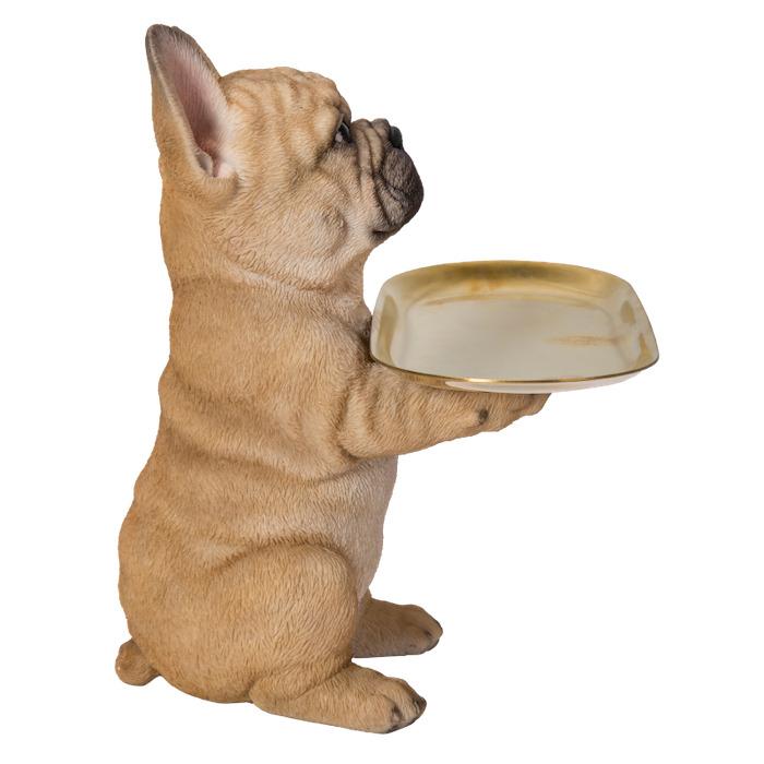 置物 フレンチ・ブルドッグの小物置き 取り外し可能 イヌ 犬 高さ21cm 動物 おしゃれ 大きい 玄関インテリア 庭 ガーデン かわいいオブジェ 北欧 リアル 面白い | WOOBIA | 06