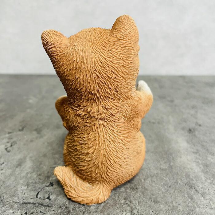 かわいい 犬 置物 柴犬の卓上日付カレンダー デスク上 おしゃれ 動物 可愛い リアル インテリア 動物 ガーデンオーナメント |  | 05