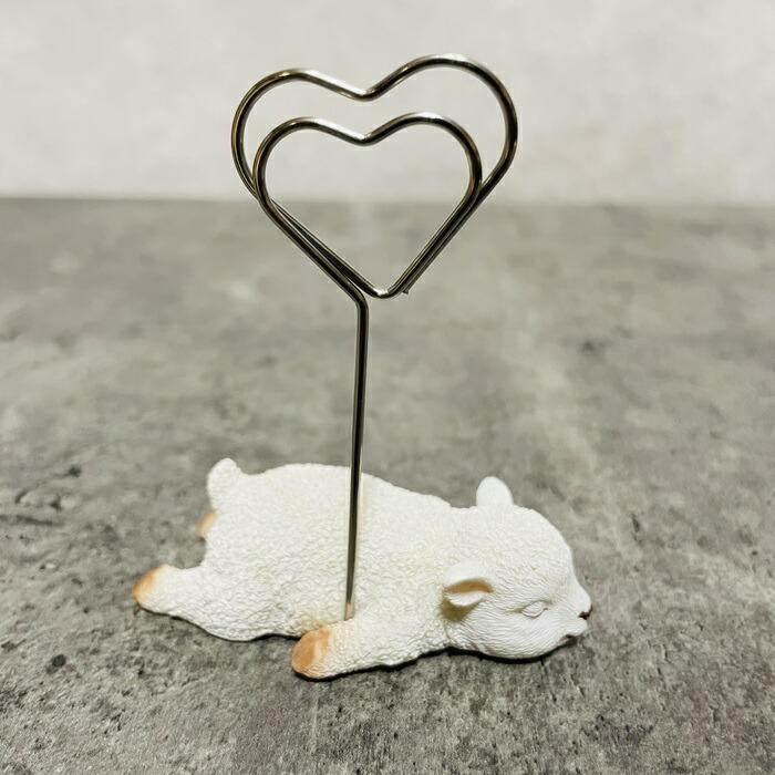 可愛いひつじのメモスタンド 白羊 かわいいメモクリップ 置物 可愛い リアル インテリア 卓上雑貨 メモホルダー カードクリップ |  | 07