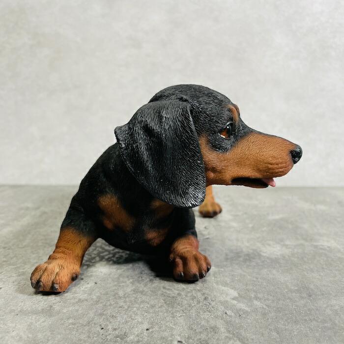 かわいい 犬 置物 じゃれる ミニチュアダックスフンド 動物 おしゃれ 玄関 贈り物 可愛い インテリア ガーデンオーナメント |  | 03