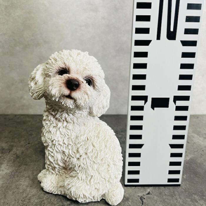 かわいい 犬 置物 振り返るトイプードル 白 動物 おしゃれ 玄関 贈り物 可愛い インテリア ガーデンオーナメント トイレ 卓上 |  | 04