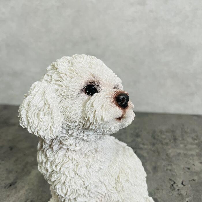 かわいい 犬 置物 振り返るトイプードル 白 動物 おしゃれ 玄関 贈り物 可愛い インテリア ガーデンオーナメント トイレ 卓上 |  | 06