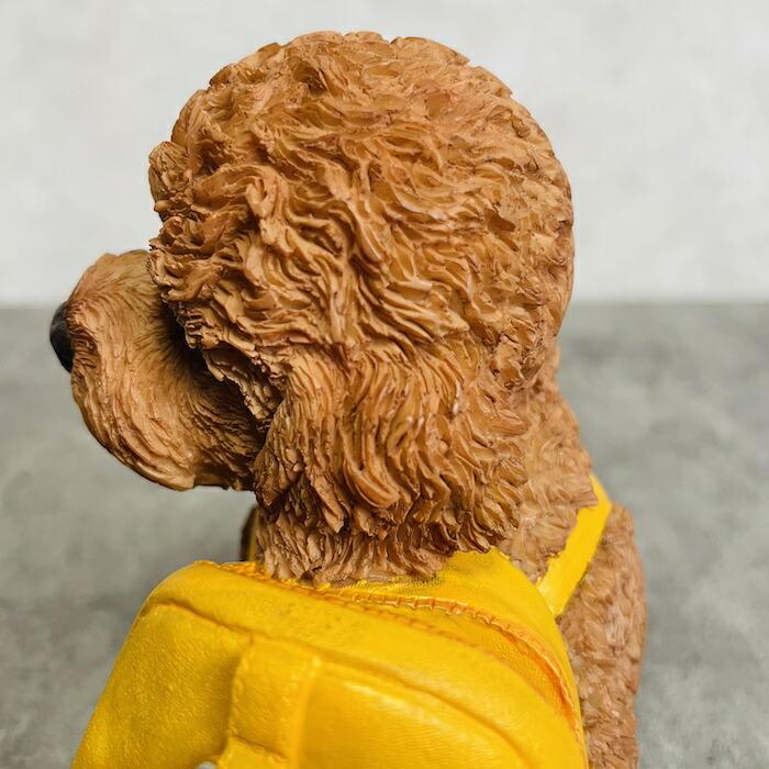 かわいい 犬 置物 リュックを背負う トイプードル貯金箱 動物 おしゃれ 玄関 贈り物 可愛い インテリア ガーデンオーナメント |  | 02