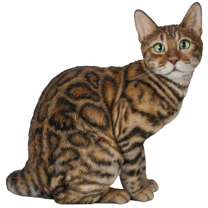 置物 ベンガル猫 ネコ 高さ30cm おしゃれ 大きい 玄関 インテリア 庭 ガーデン かわいい オブジェ 北欧 リアル 大型 面白い ウービア |  | 02