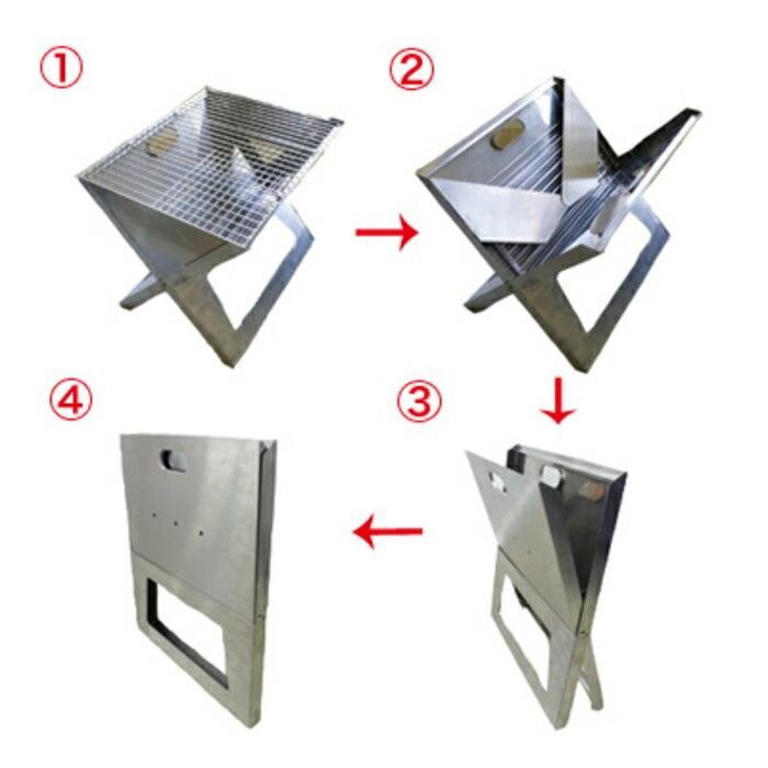 バーベキューコンロ グリル ノートブックSS 折りたたみ式 ポータブル a+design おしゃれ BBQ 焚き火 アウトドア レジャー お庭キャンプ |  | 05